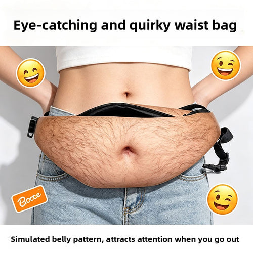 Funny Fake Belly Waist Bag
